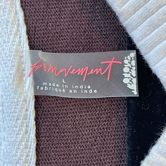 Free People Rugby-Ready Layer in Dark Espresso lavender Combo Large - Picture 6 of 8